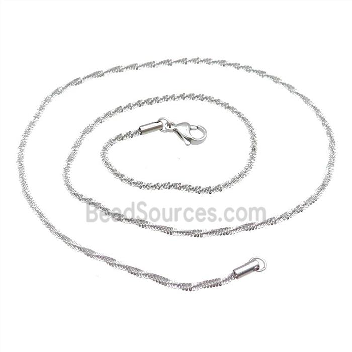 Raw Stainless Steel Necklace Chain
