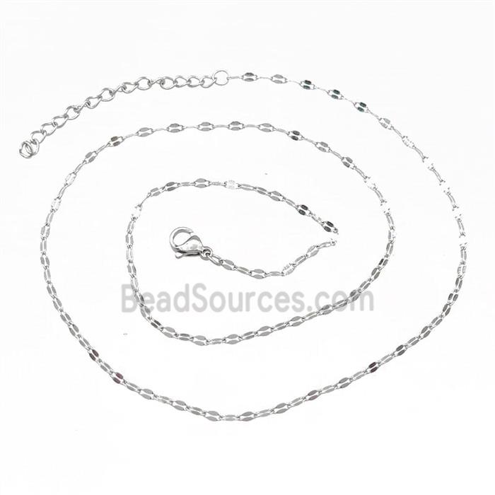 Raw Stainless Steel Necklace Chain