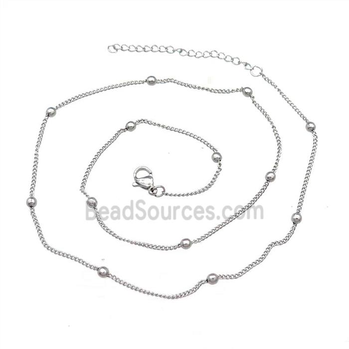 Raw Stainless Steel Necklace Chain