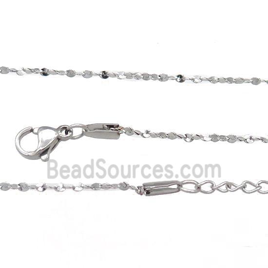 Raw Stainless Steel Necklace Chain