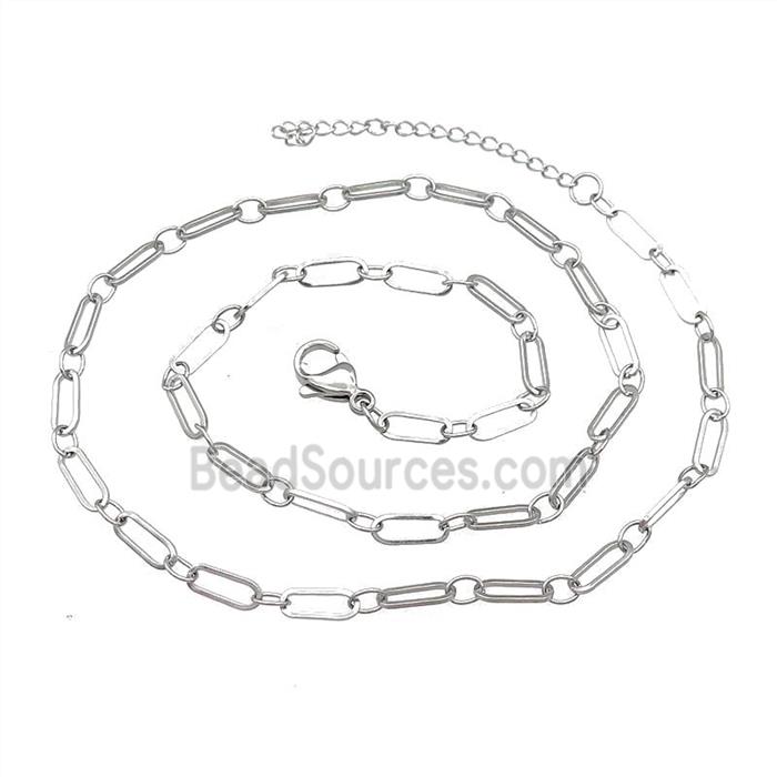 Raw Stainless Steel Necklace Chain