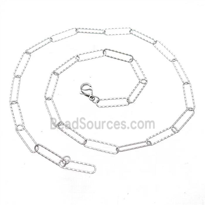 Raw Stainless Steel Necklace Chain