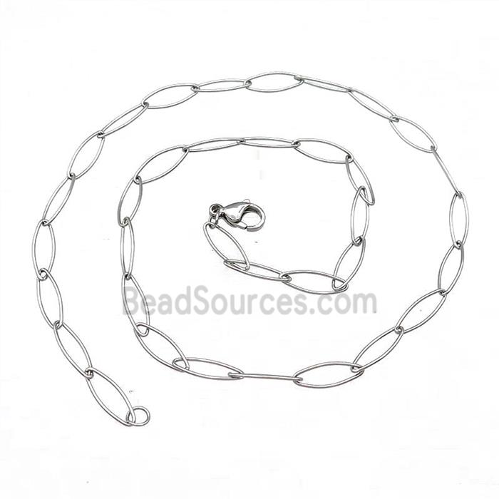 Raw Stainless Steel Necklace Chain