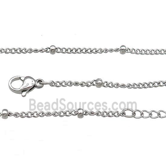 Raw Stainless Steel Necklace Chain