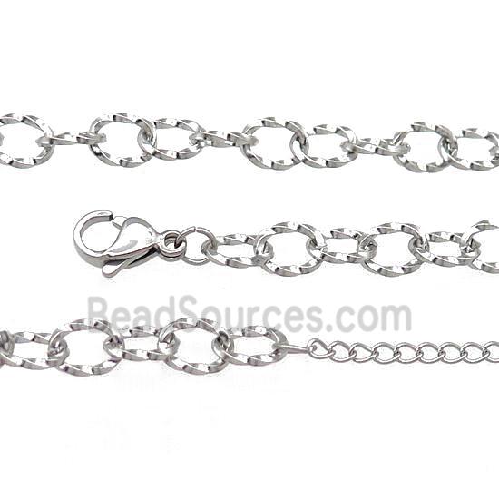 Raw Stainless Steel Necklace Chain