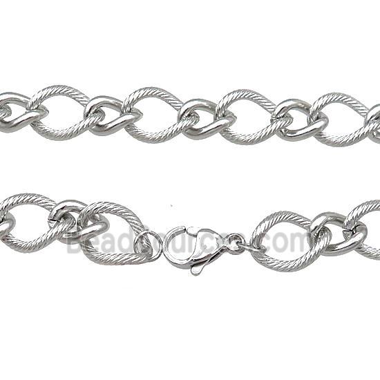 Raw Stainless Steel Necklace Chain