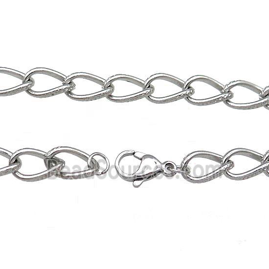 Raw Stainless Steel Necklace Chain