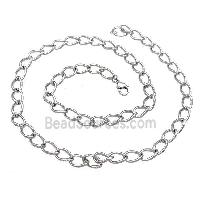 Raw Stainless Steel Necklace Chain