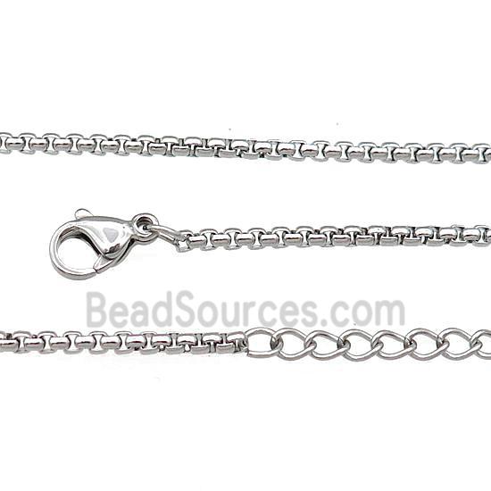 Raw Stainless Steel Necklace Chain