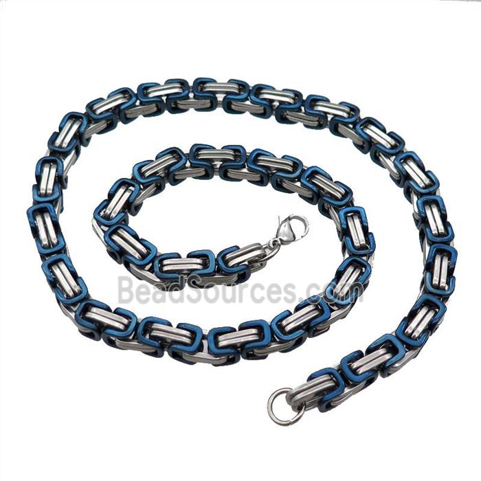 Raw Stainless Steel Necklace