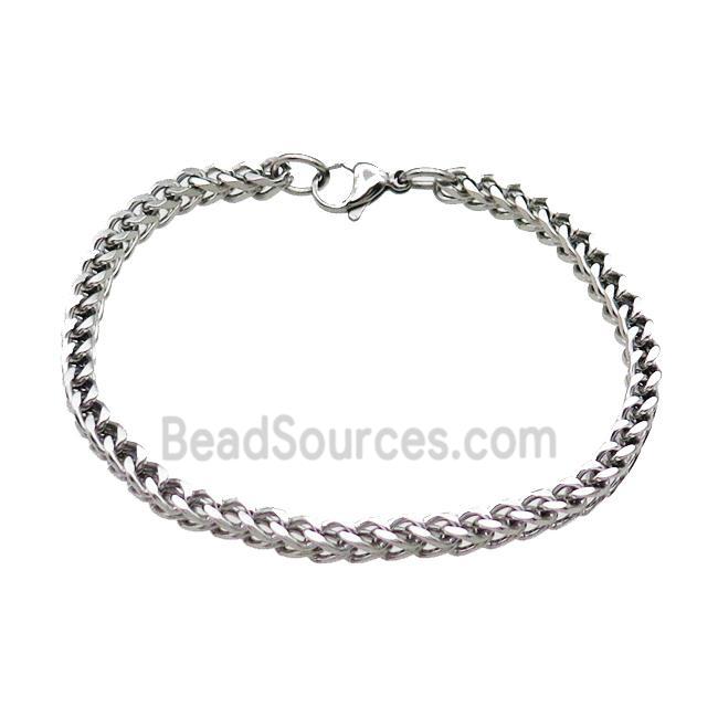 Raw Stainless Steel Bracelet