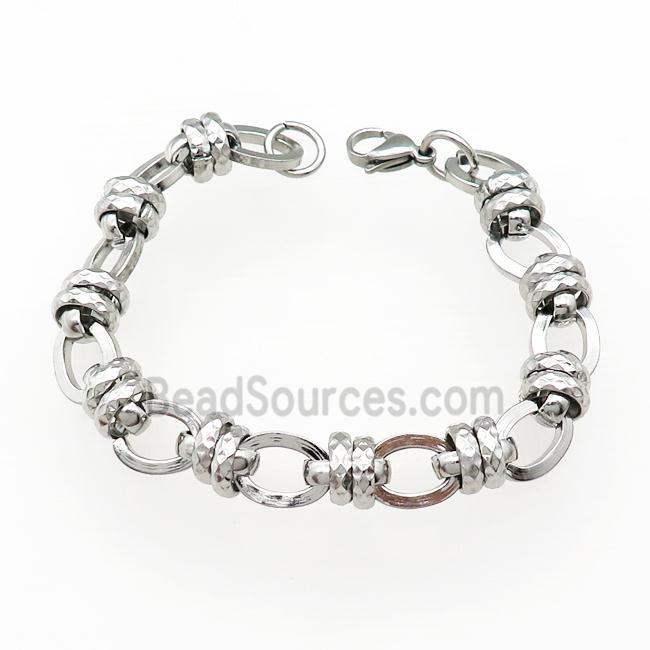 Raw Stainless Steel Bracelet