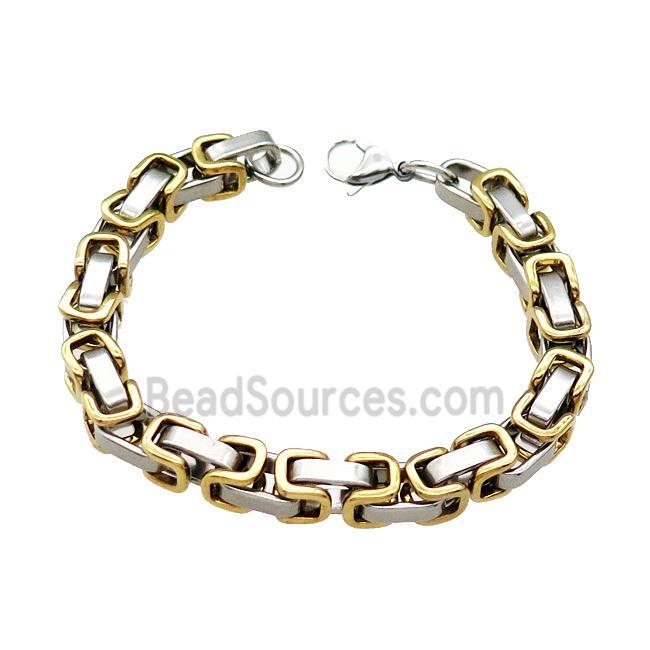 Stainless Steel Bracelet Gold Plated