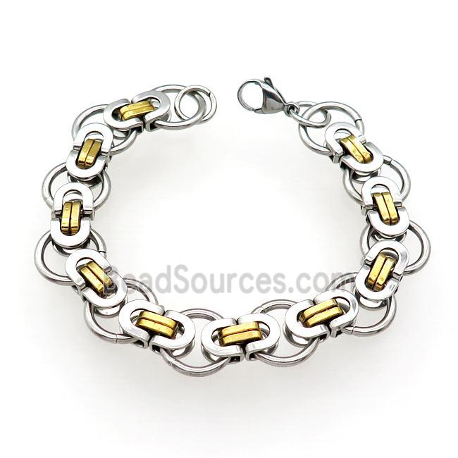 Stainless Steel Bracelet Gold Plated