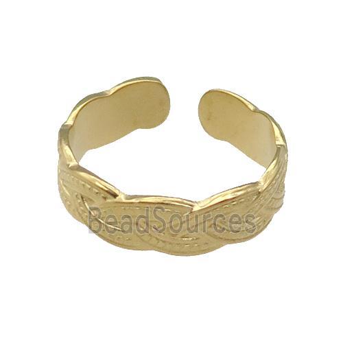 Gold Plated Stainless Steel Ring