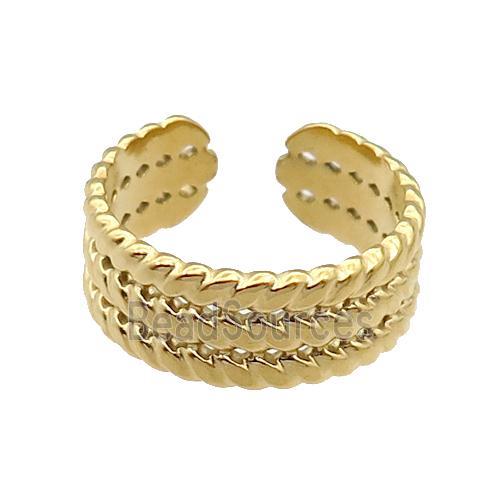 Gold Plated Stainless Steel Ring