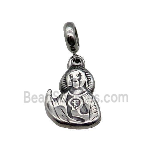 Stainless Steel Pendant Antique Silver