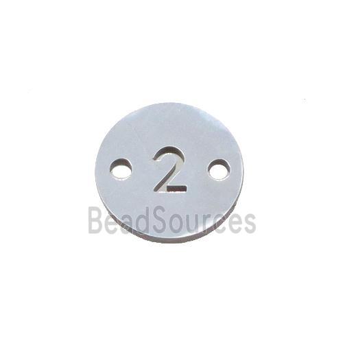 Raw Stainless Steel Circle Number2 Connector