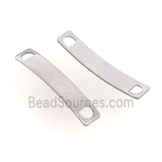 Raw Stainless Steel Connector Bend Rectangle