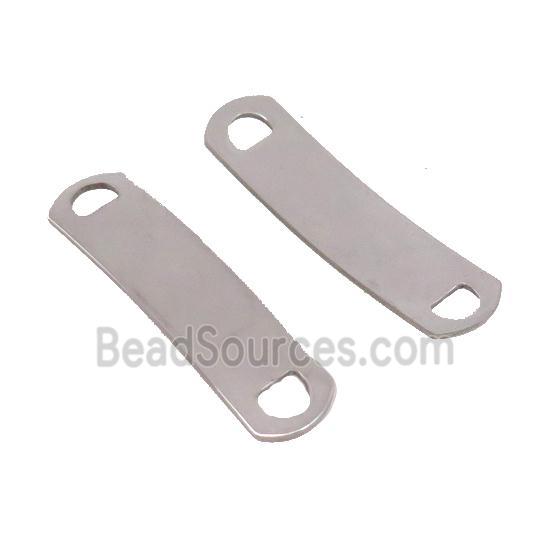 Raw Stainless Steel Connector Bend Rectangle