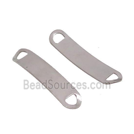 Raw Stainless Steel Connector Bend Rectangle