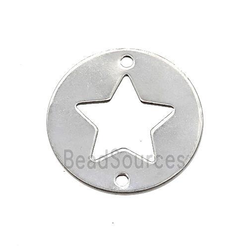 Raw Stainless Steel Circle Star Connector