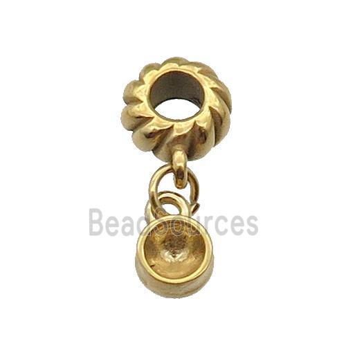 Stainless Steel Pendant Gold Plated