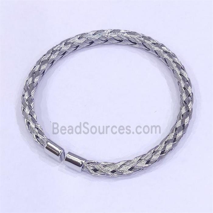 Raw Stainless Steel Bangle