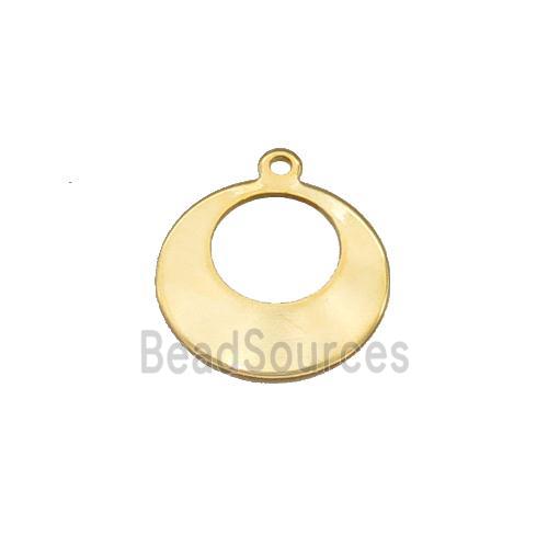 Stainless Steel GoGo Pendant Gold Plated