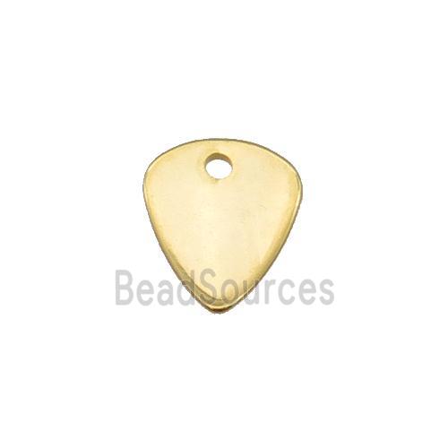 Stainless Steel Teardrop Pendant Gold Plated