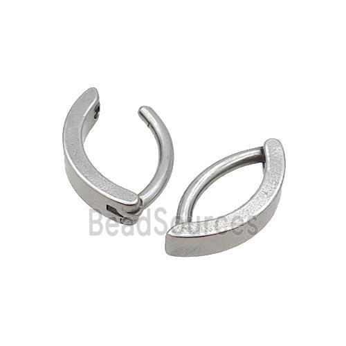 Raw Stainless Steel Latchback Earrings