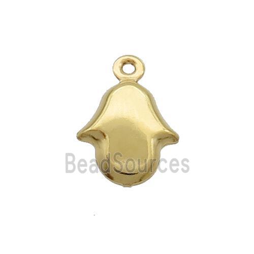 Stainless Steel Hamsahand Pendant Gold Plated