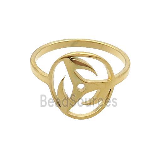 Stainless Steel Rings Gold Plated