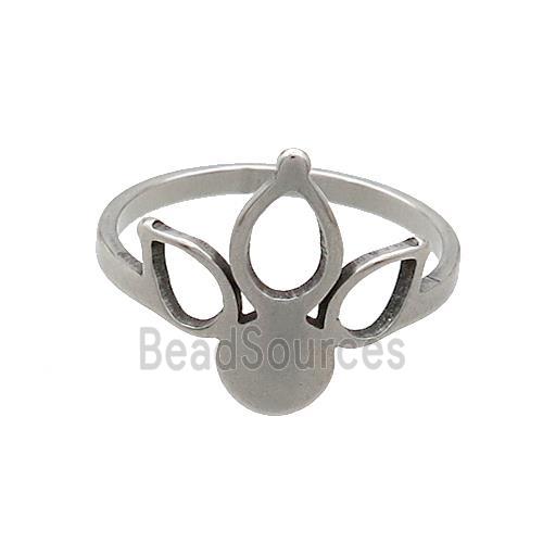 Raw Stainless Steel Rings Crown