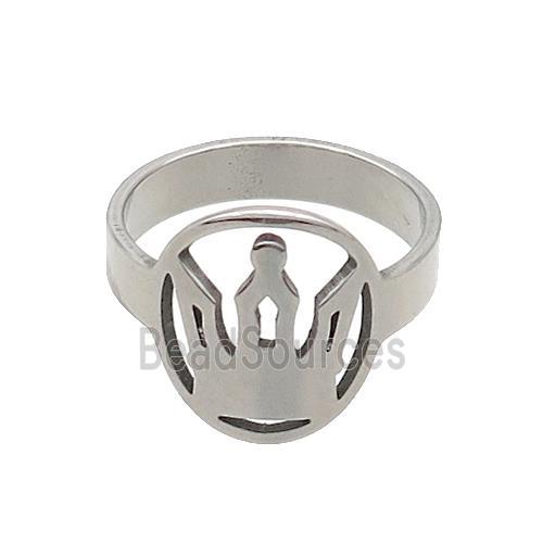 Raw Stainless Steel Rings Crown