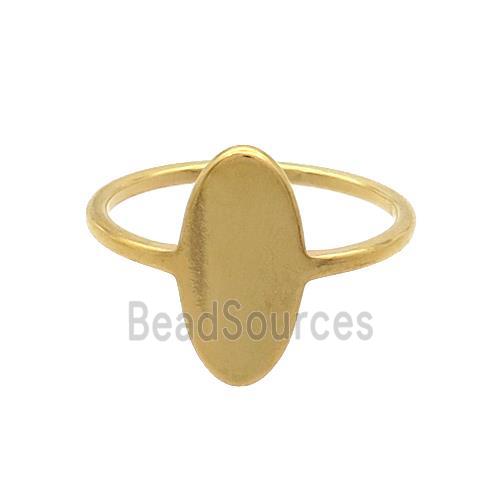 Stainless Steel Rings Gold Plated