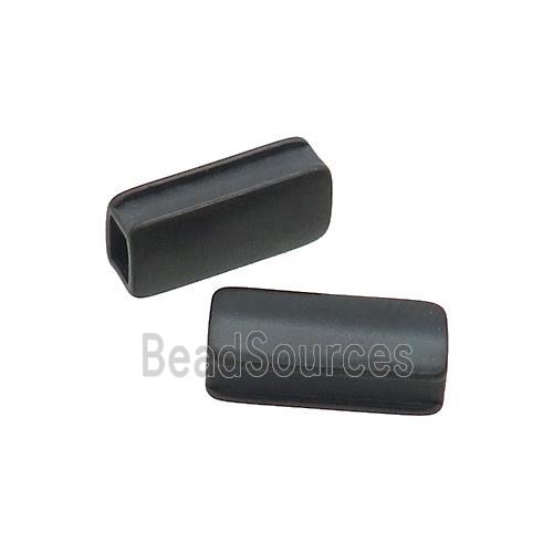 Stainless Steel Tube Beads Black Plated