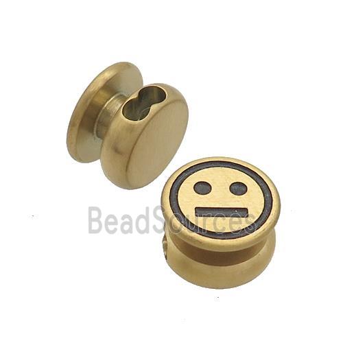 Stainless Steel Clasp Emoji Gold Plated