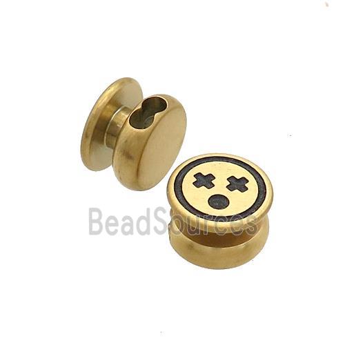 Stainless Steel Clasp Emoji Gold Plated