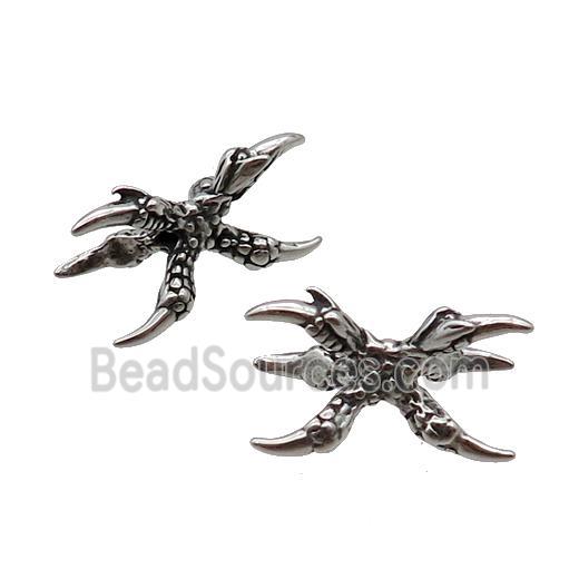 Stainless Steel Beads Holder Antique Silver