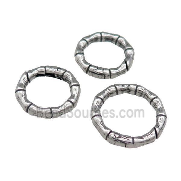 Stainless Steel Carabiner Clasp Antique Silver