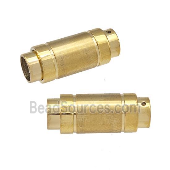 Stainless Steel Magnetic Clasp Cord End Gold Plated