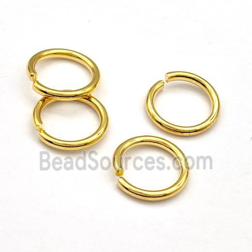 Stainless Steel Jump Rings Gold Plated