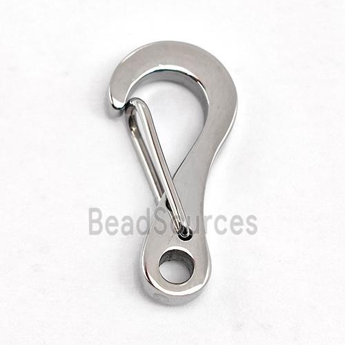 Raw Stainless Steel Carabiner Clasp