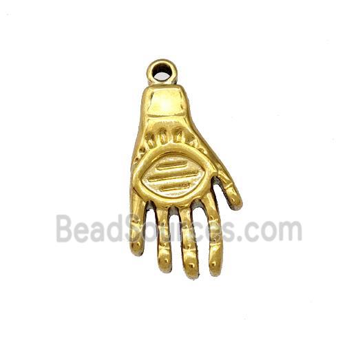 Stainless Steel Hands Charms Pendant Gold Plated