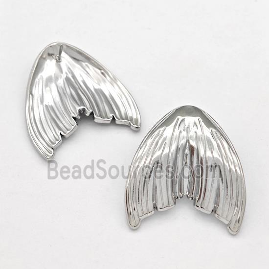 Raw Stainless Steel Stud Earring Shark-tail