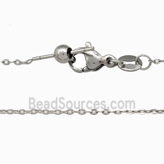 Raw Stainless Steel Necklace Chain