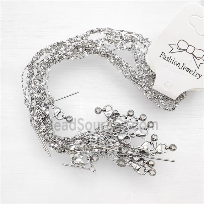 Raw Stainless Steel Necklace Chain