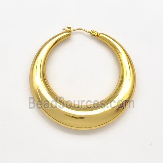 304 Stainless Steel Latchback Earring Gold Plated