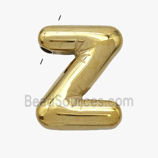 Stainless Steel Letter-Z Pendant Gold Plated